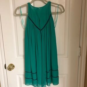 Anthropologie Tunic tank w/multicolor embroidery